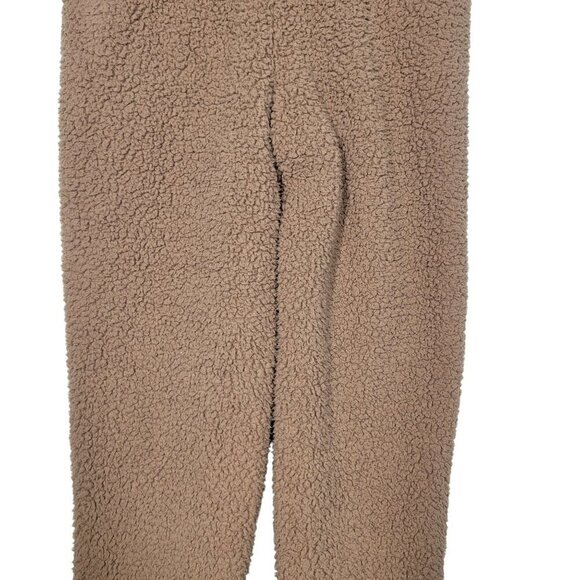 NWT Women's SKIMS Sherpa Teddy Joggers in Tiger Eye Tan Size S - Picture 11 of 14